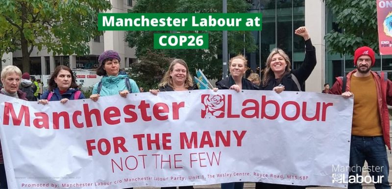 Manchester Labour councillors at Climate Protest